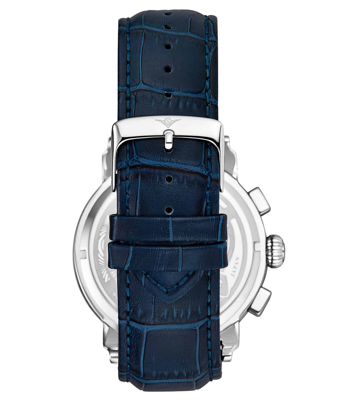 Silver Dial / Silver Case / Blue Band