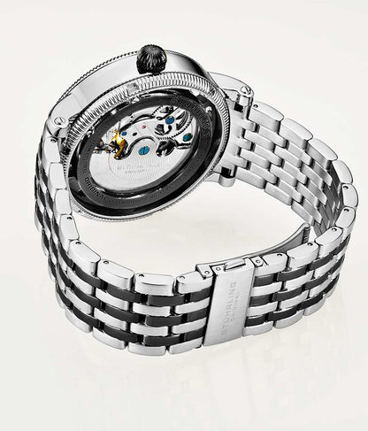 Black Dial / Silver Case / Black Band