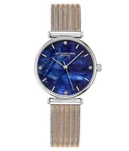 Blue Dial / Silver Case / Rose Band