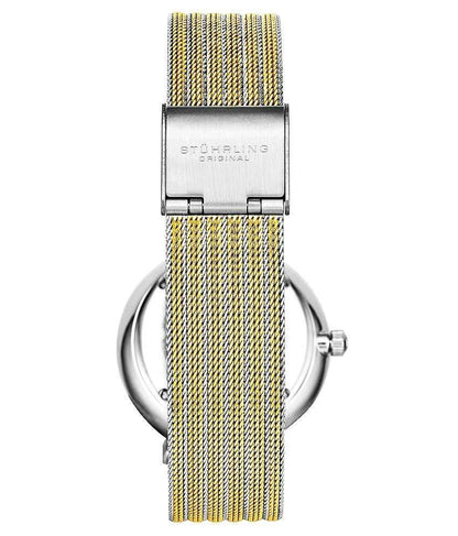 Silver Dial / Silver Case / Gold Band