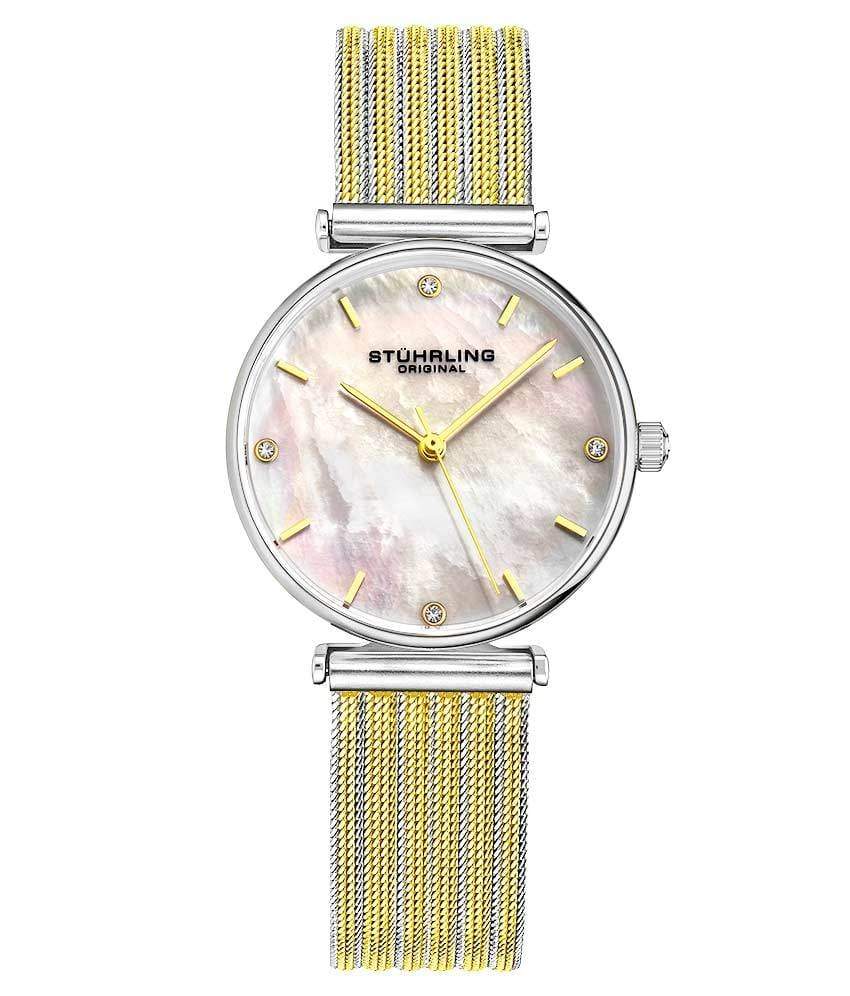 Silver Dial / Silver Case / Gold Band