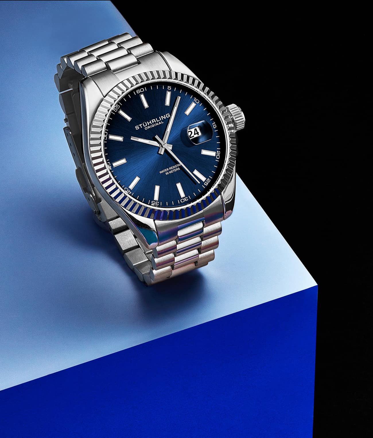 Blue Dial / Silver Case / Silver Band