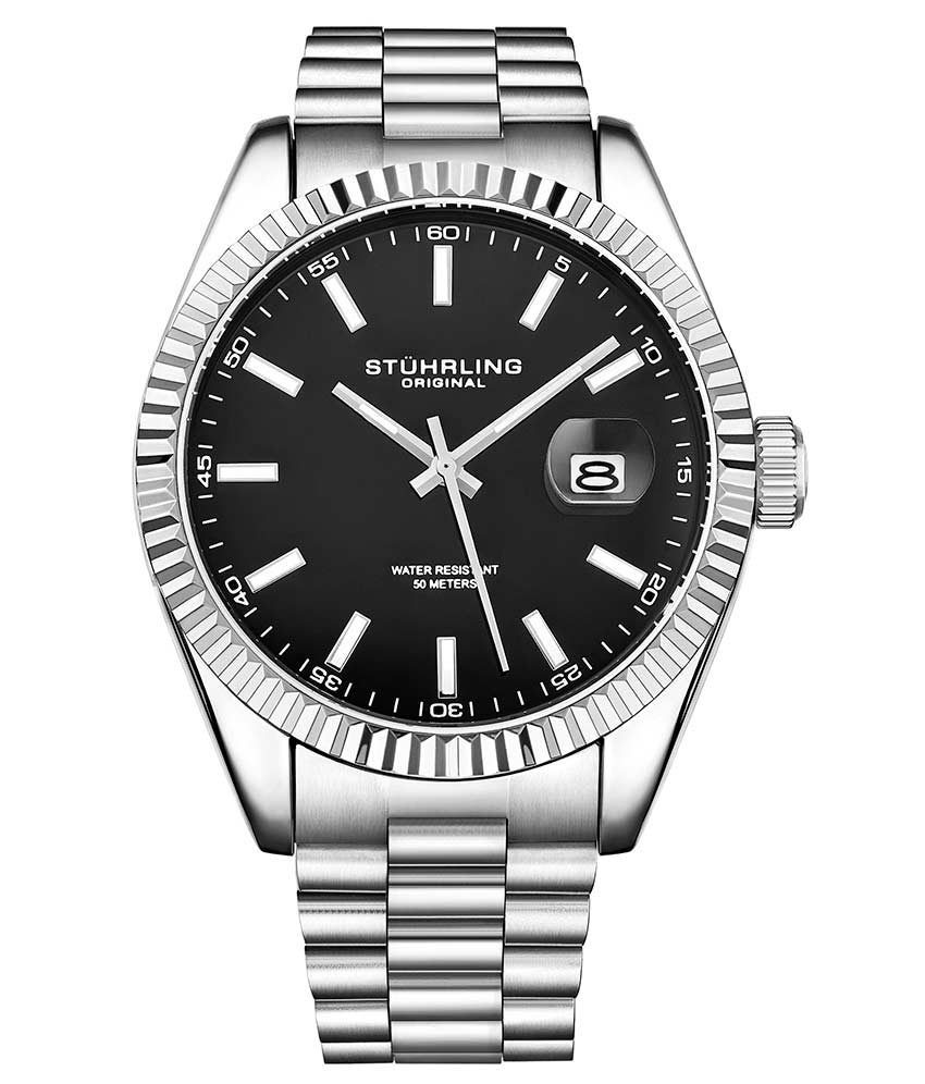 Black Dial / Silver Case / Silver Band