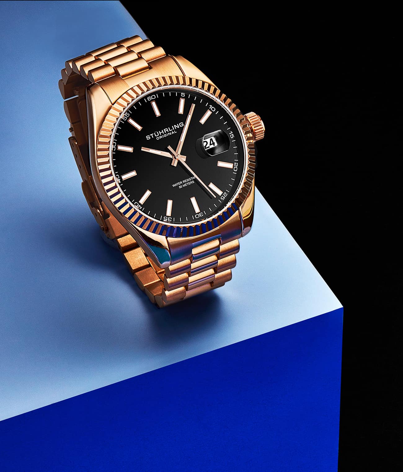 Black Dial / Rose Case / Rose Band