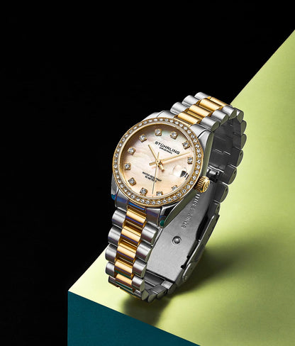 Lineage 3936.6 Quartz 31mm Fashion with Emilia Snake Chain Bracelet, Emma Polished Bangle and Studs