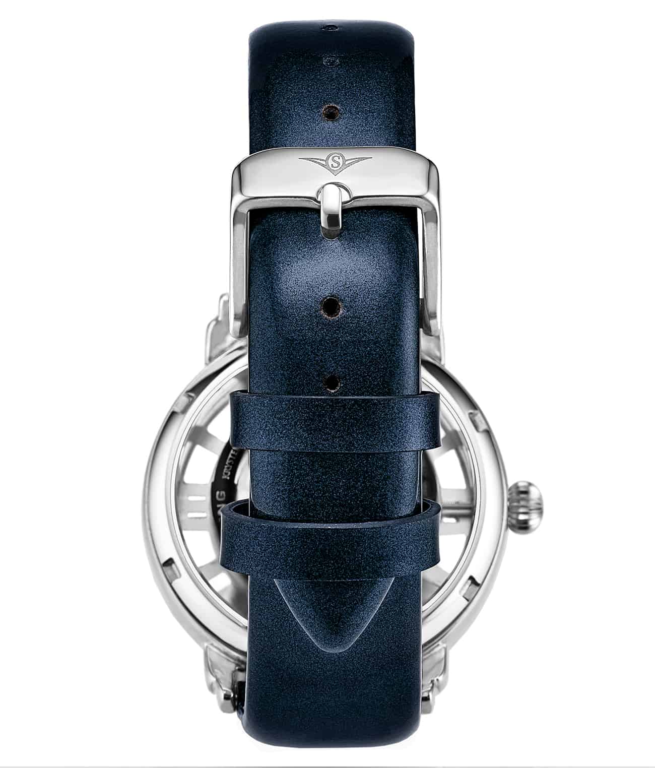 Silver Dial / Silver Case / Blue Band