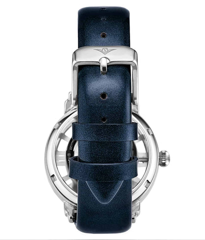 Silver Dial / Silver Case / Blue Band