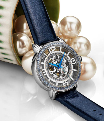 Silver Dial / Silver Case / Blue Band