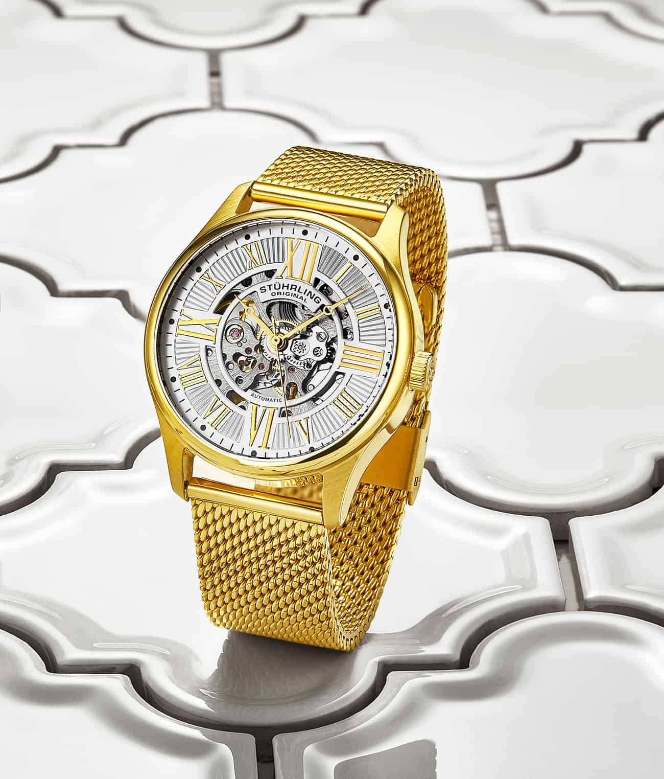 Silver Dial / Gold Case / Gold Band