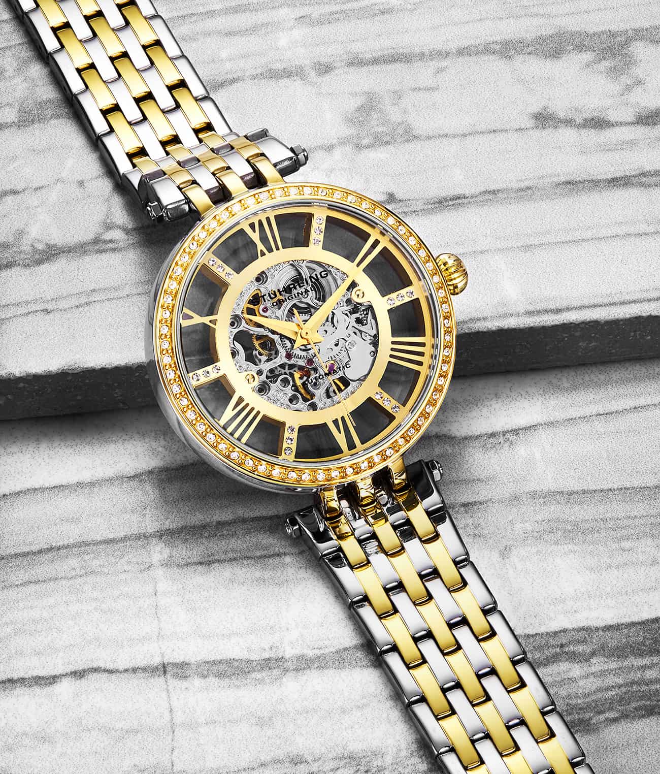 Gold Dial / Silver Case / Silver Band