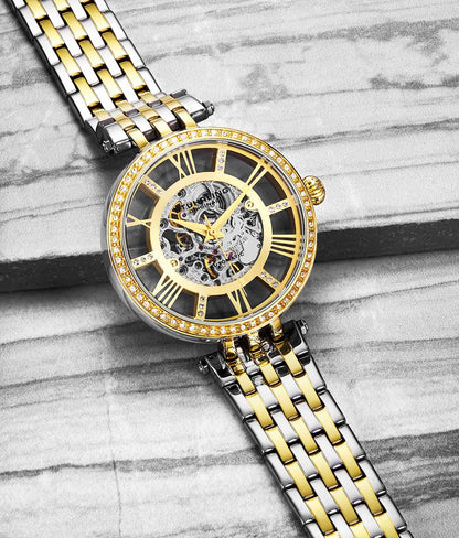 Gold Dial / Silver Case / Silver Band