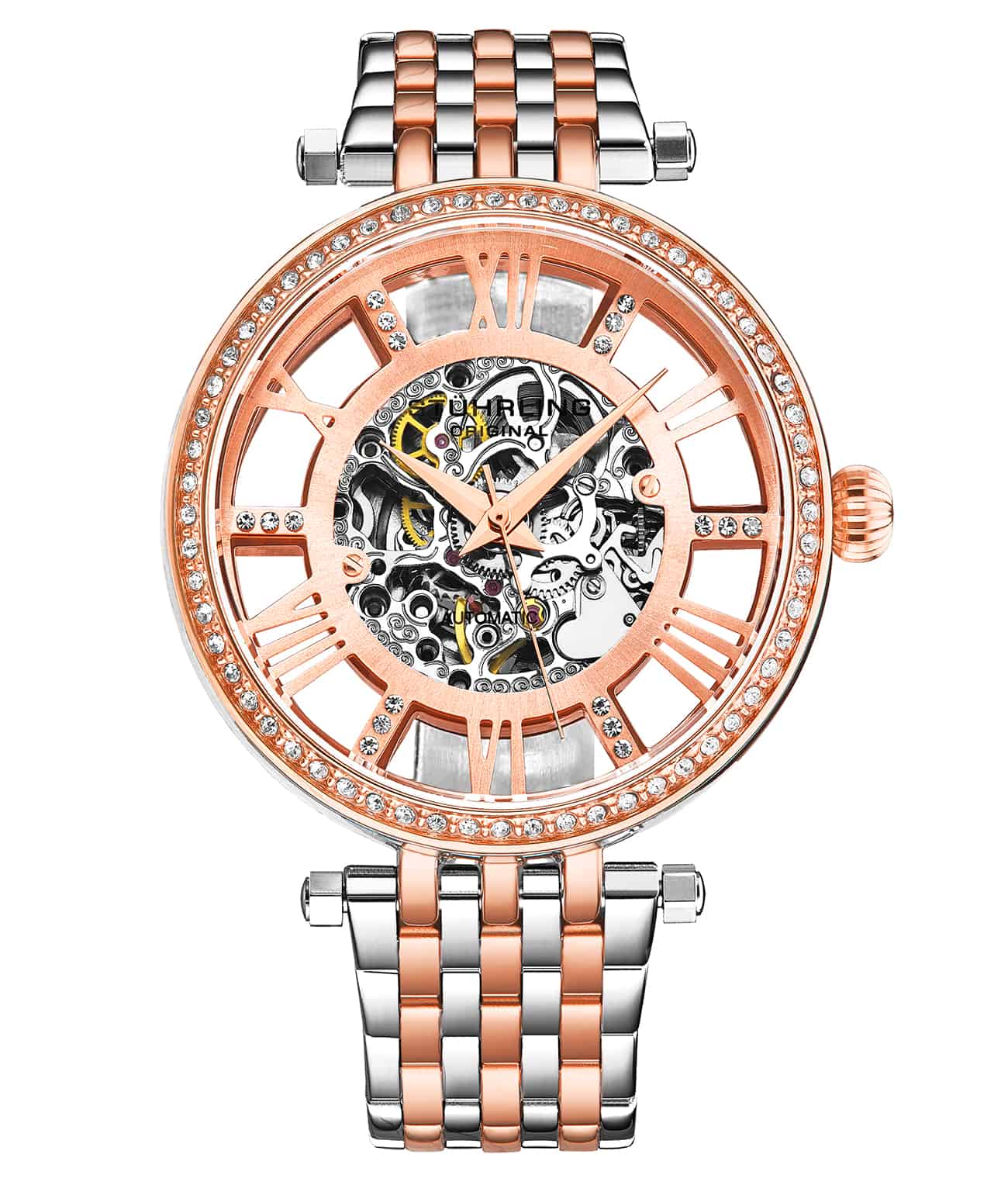 Rose Dial / Silver Case / Silver Band