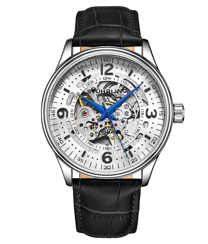 White Dial / Silver Case / Black Band