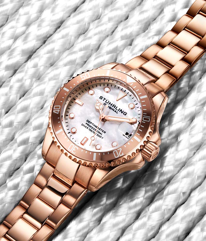 White Dial / Rose Case / Rose Band