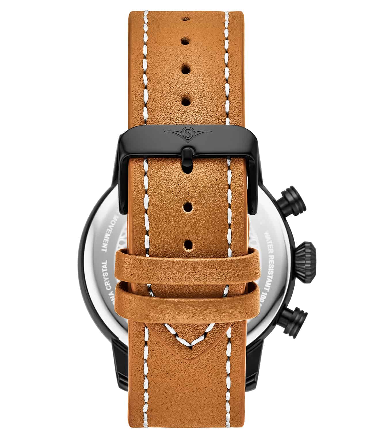 Black Dial / Black Case / Tan Band