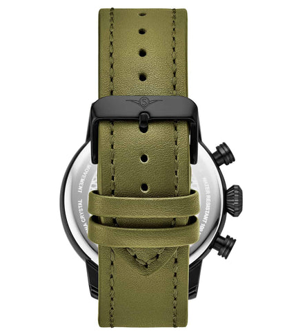 Black Dial / Black Case / Green Band