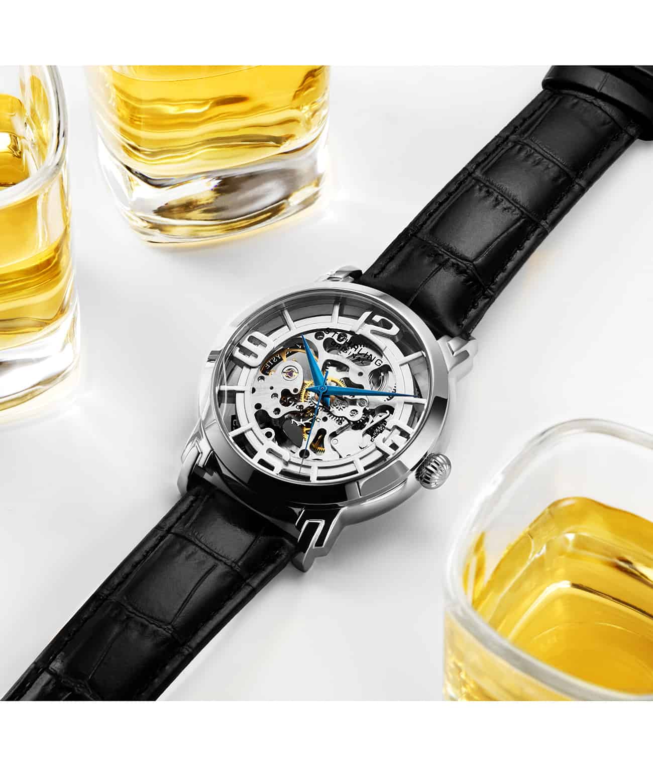 Silver Dial / Silver Case / Black Band