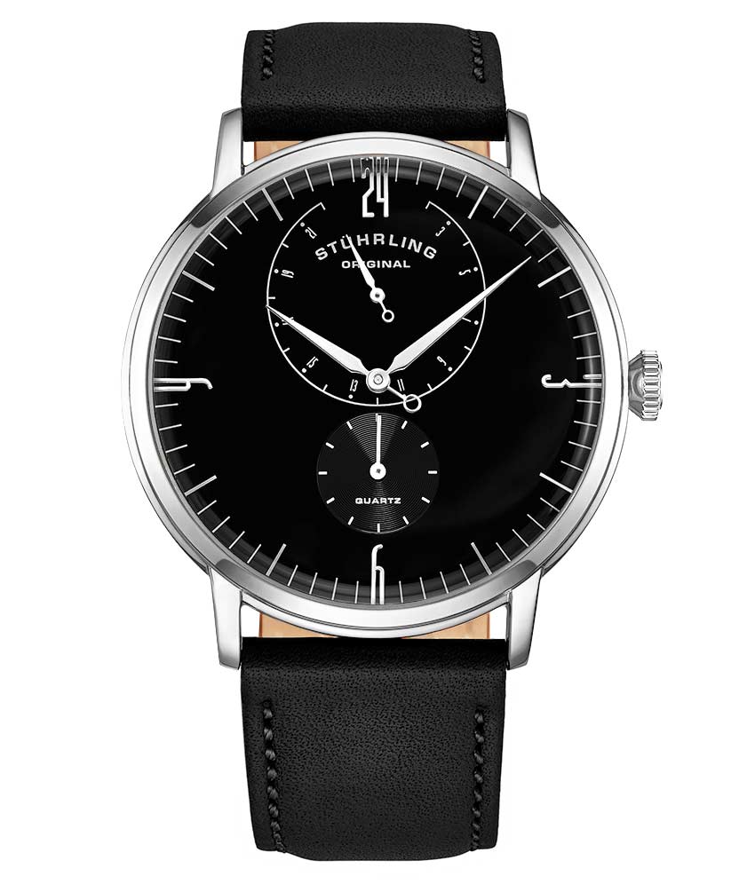 Black Dial / Silver Case / Black Band