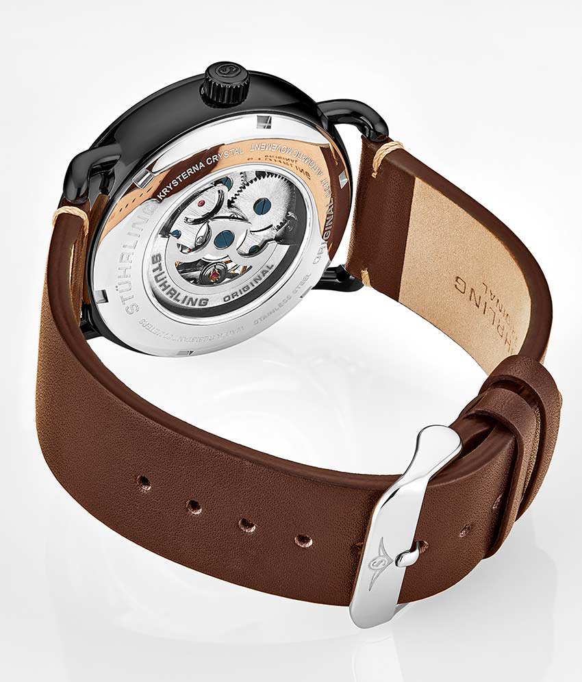 Black Dial / Black Case / Brown Band