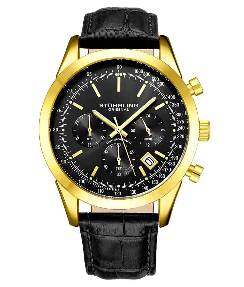 Black Dial / Gold Case / Black Band