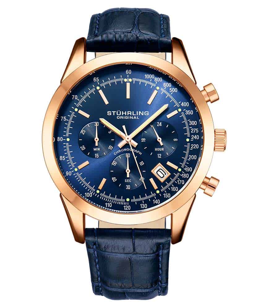 Blue Dial / Rose Case / Blue Band