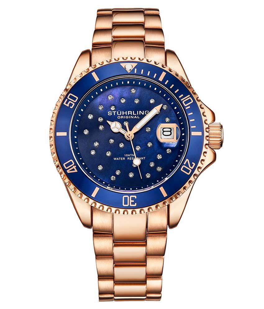 Blue Dial / Rose Case / Rose Band