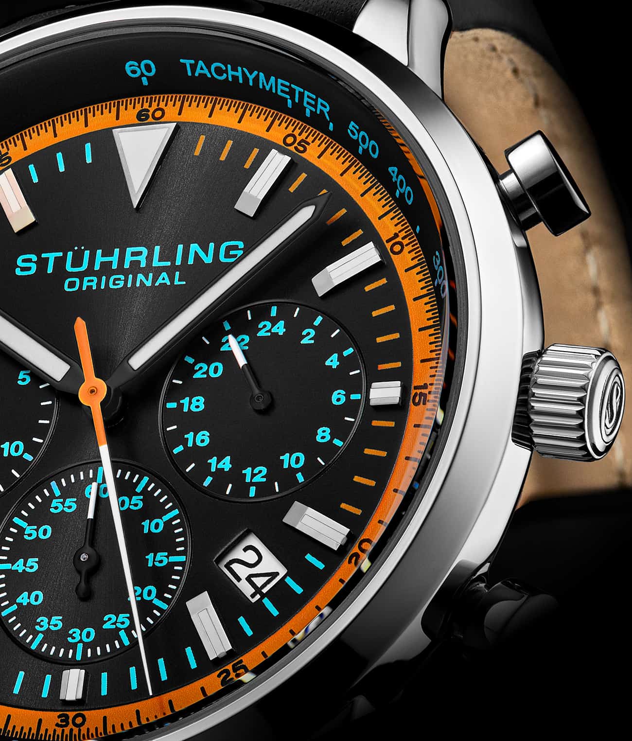 Black Dial / Silver Case / Black Band