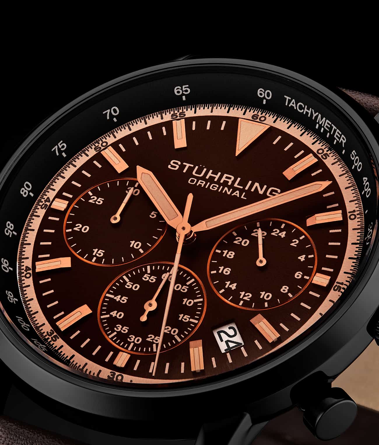 Dark Brown Dial / Black Case / Dark Brown Band
