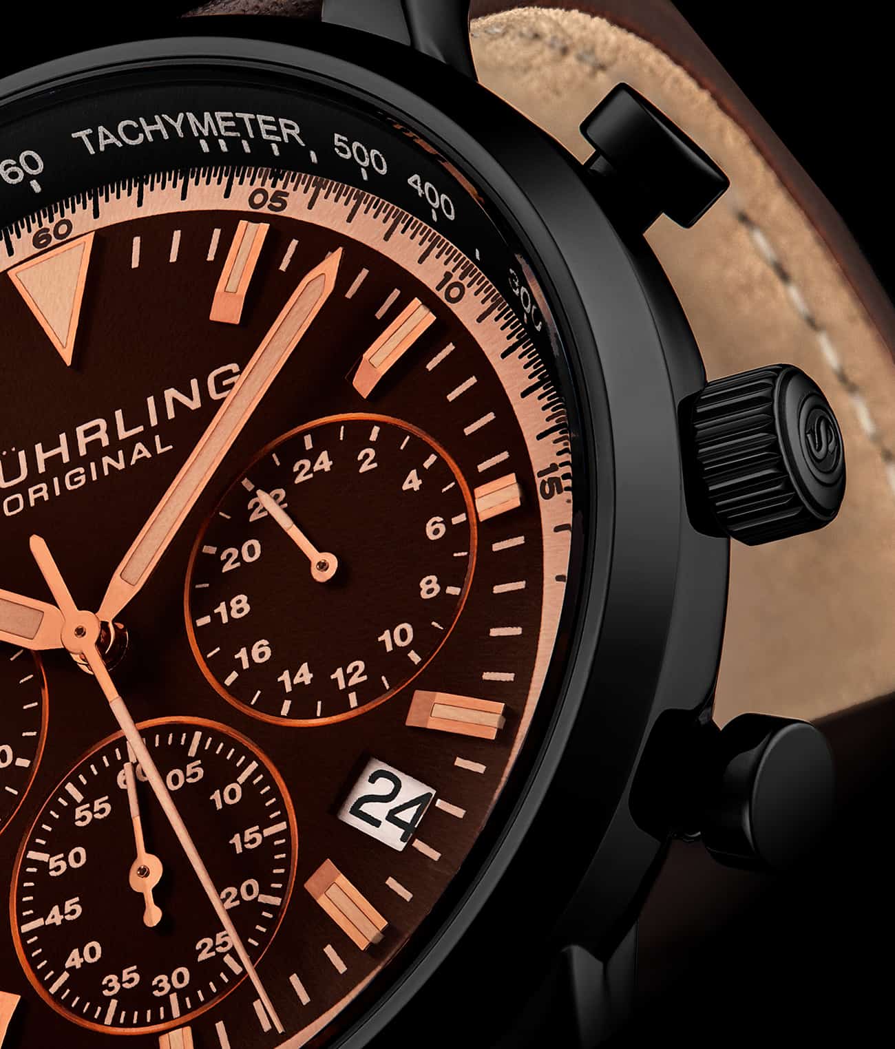 Dark Brown Dial / Black Case / Dark Brown Band