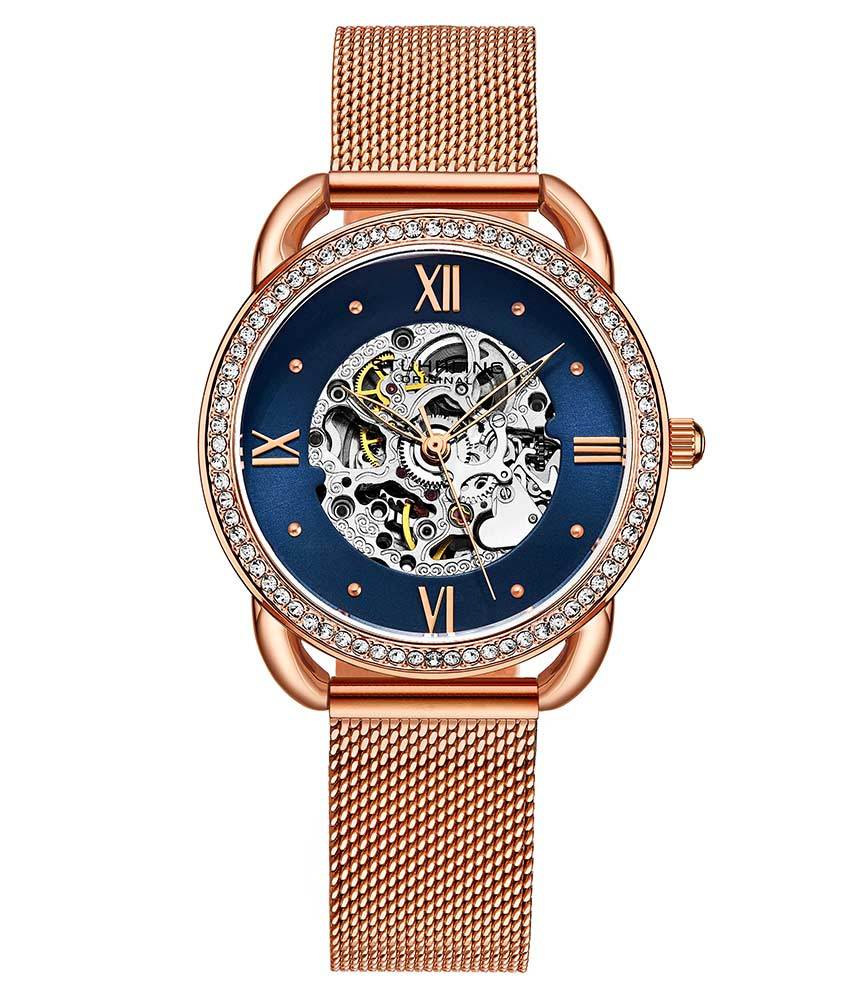 Blue Dial / Rose Case / Rose Band