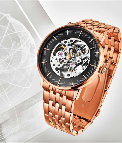 Black Dial / Rose Case / Rose Band