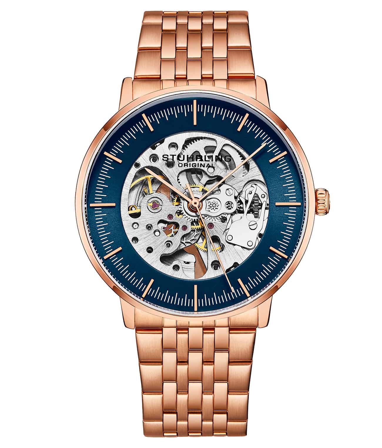 Blue Dial / Rose Case / Rose Band