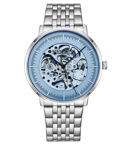 Light Blue Dial / Silver Case / Silver Stainless Steel Bracelet Silver Deployant Buckle