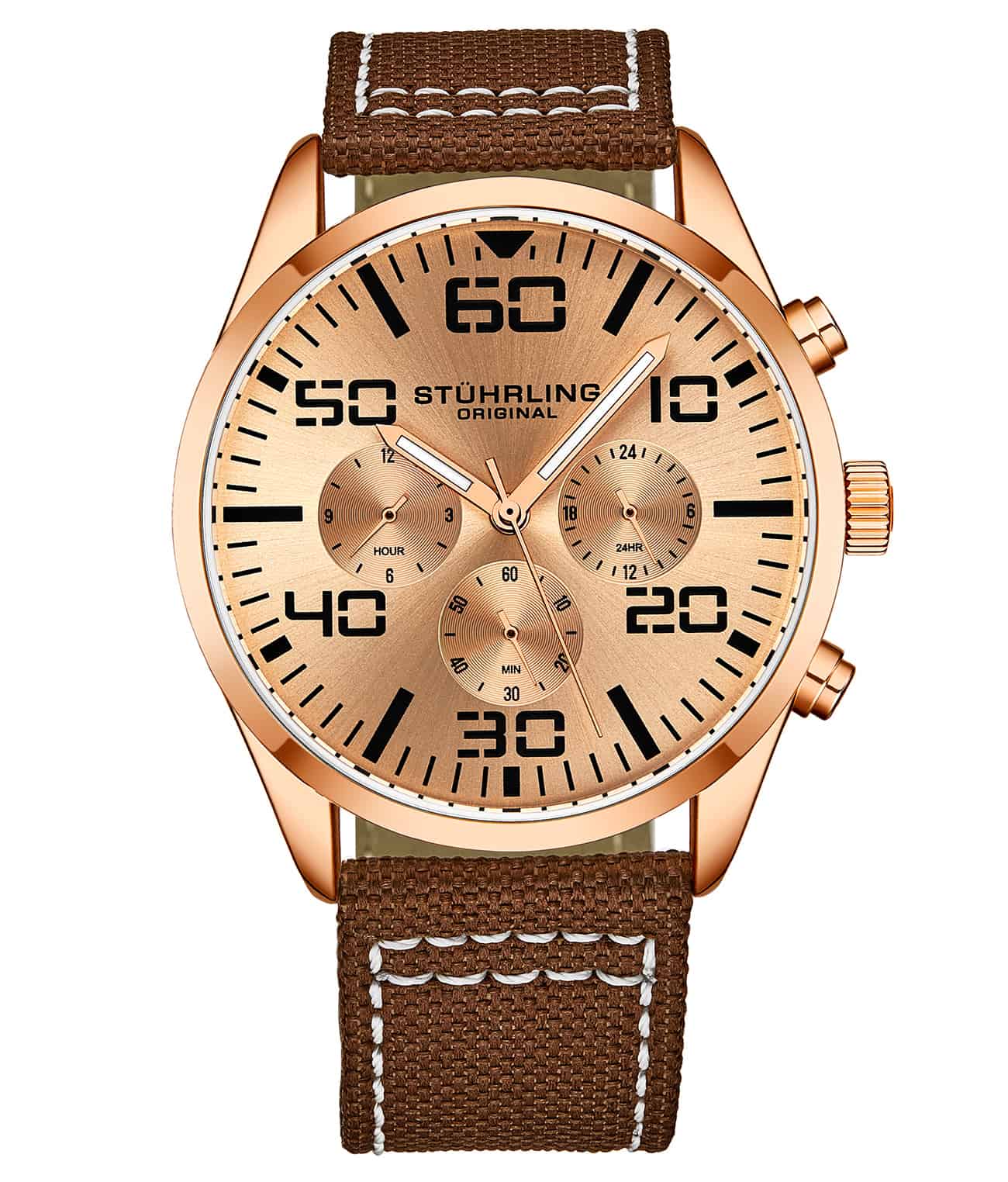 Rose Dial / Rose Case / Brown Band