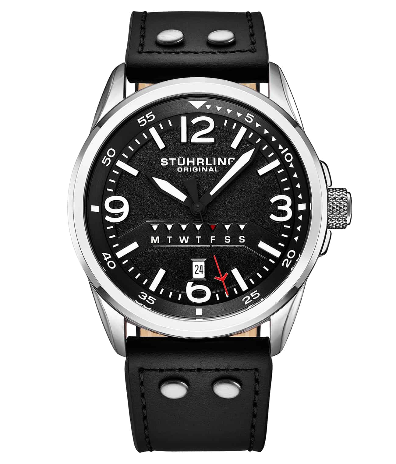 Black Dial / Silver Case / Black Band