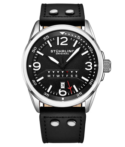 Black Dial / Silver Case / Black Band