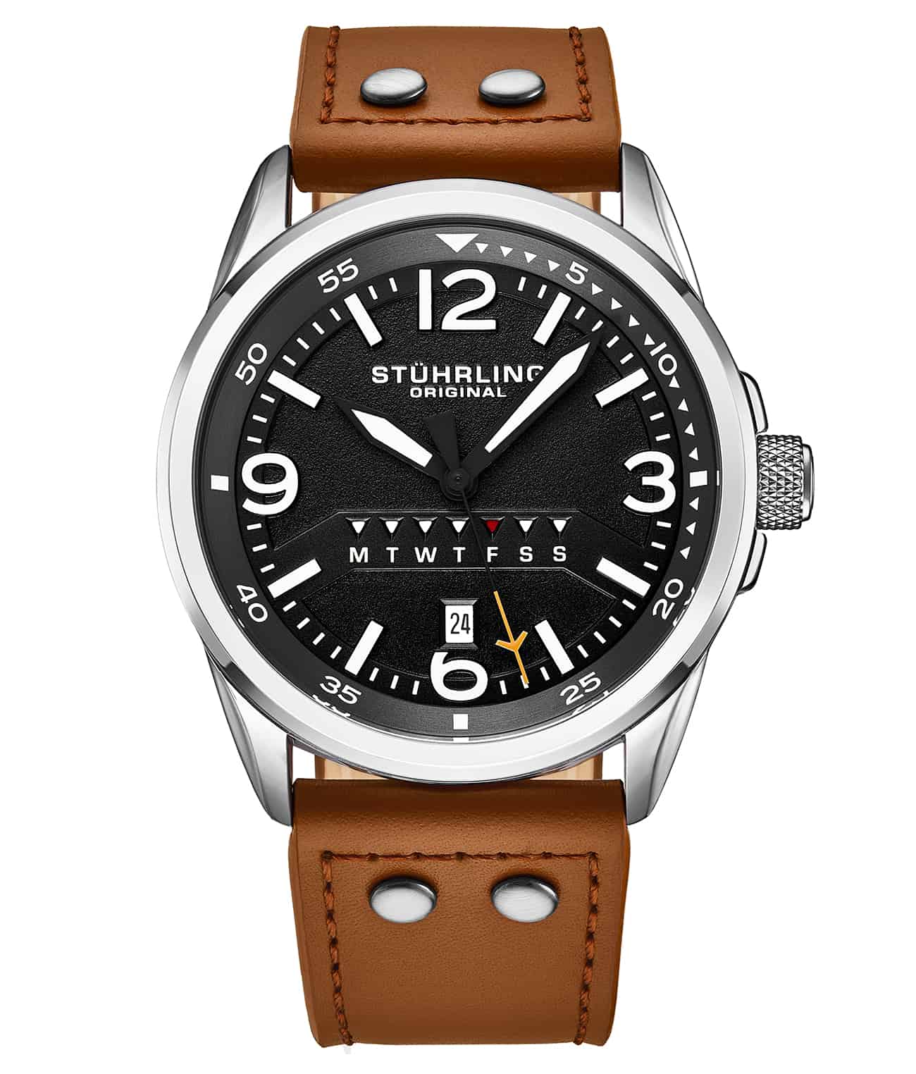 Grey Dial / Silver Case / Tan Band