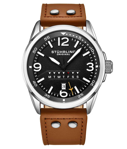 Grey Dial / Silver Case / Tan Band