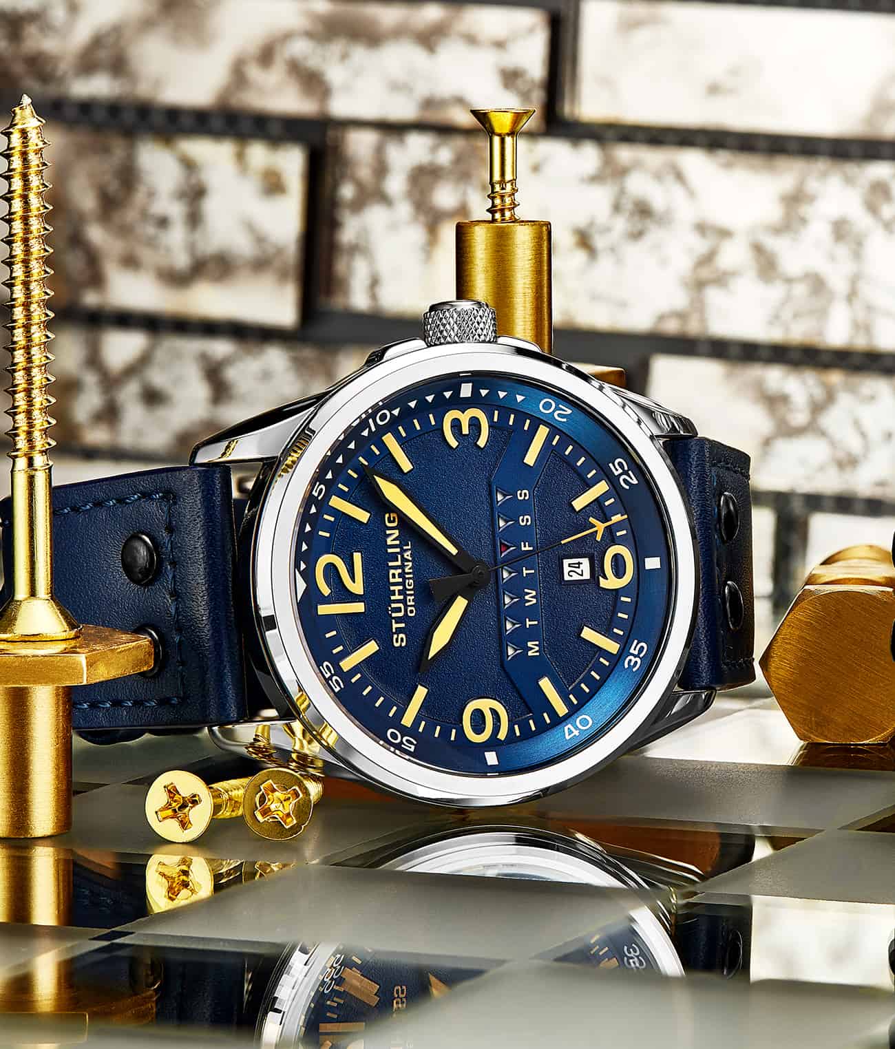 repalcment of 447A Quartz 44mm Aviator