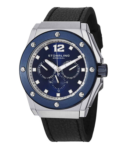 Blue PVD/Silver/Black