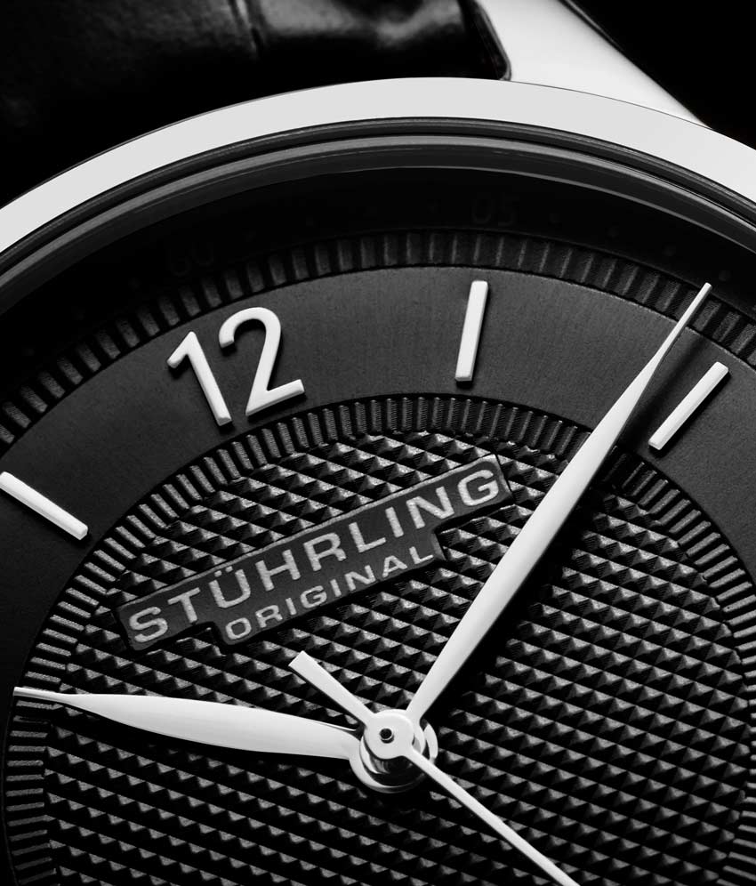 Black Dial / Silver Case / Black Leather Strap Tang Buckle