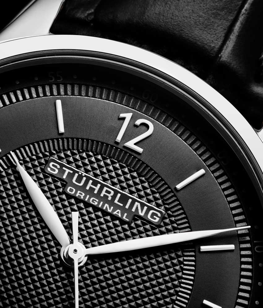 Black Dial / Silver Case / Black Leather Strap Tang Buckle