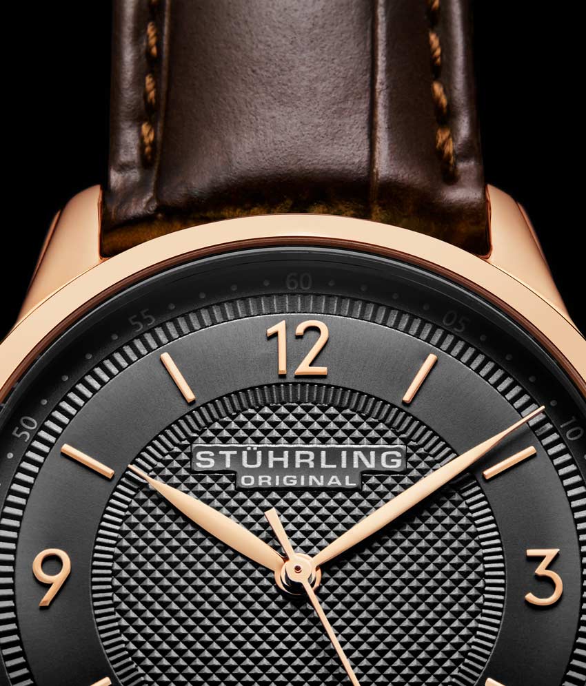 Grey Dial / Rose Case / Brown Leather Strap Tang Buckle