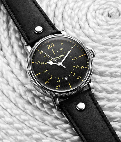 Black Dial / Silver Case / Black Band