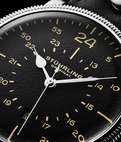 Black Dial / Silver Case / Black Band