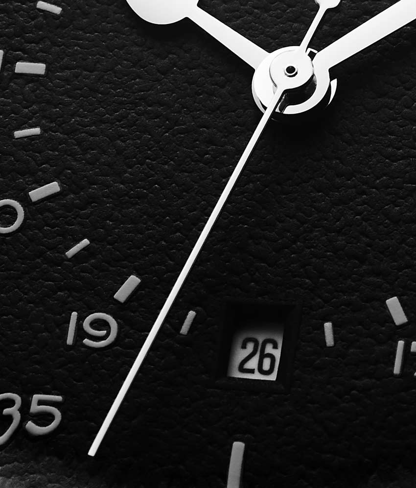 Gun Metal Grey Dial / Silver Case / Brown Band