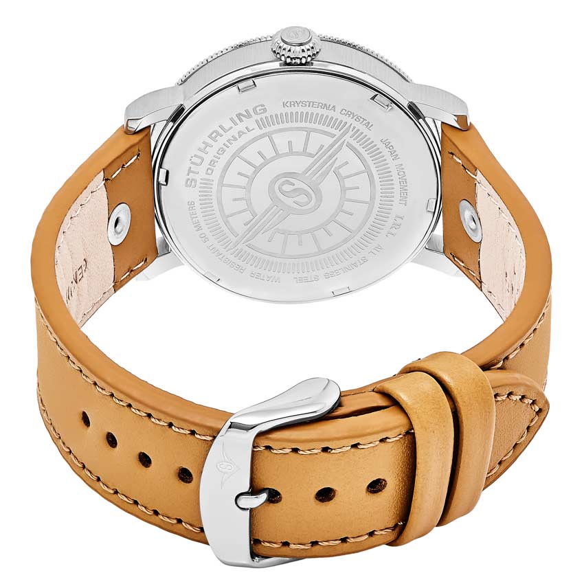 Black Dial / Silver Case / Beige Band