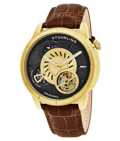 Gold Dial / Gold Case / Brown Leather Strap Tang Buckle