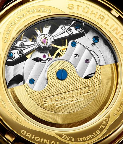 Gold Dial / Gold Case / Brown Leather Strap Tang Buckle