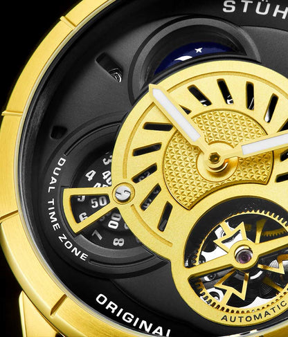 Gold Dial / Gold Case / Brown Leather Strap Tang Buckle